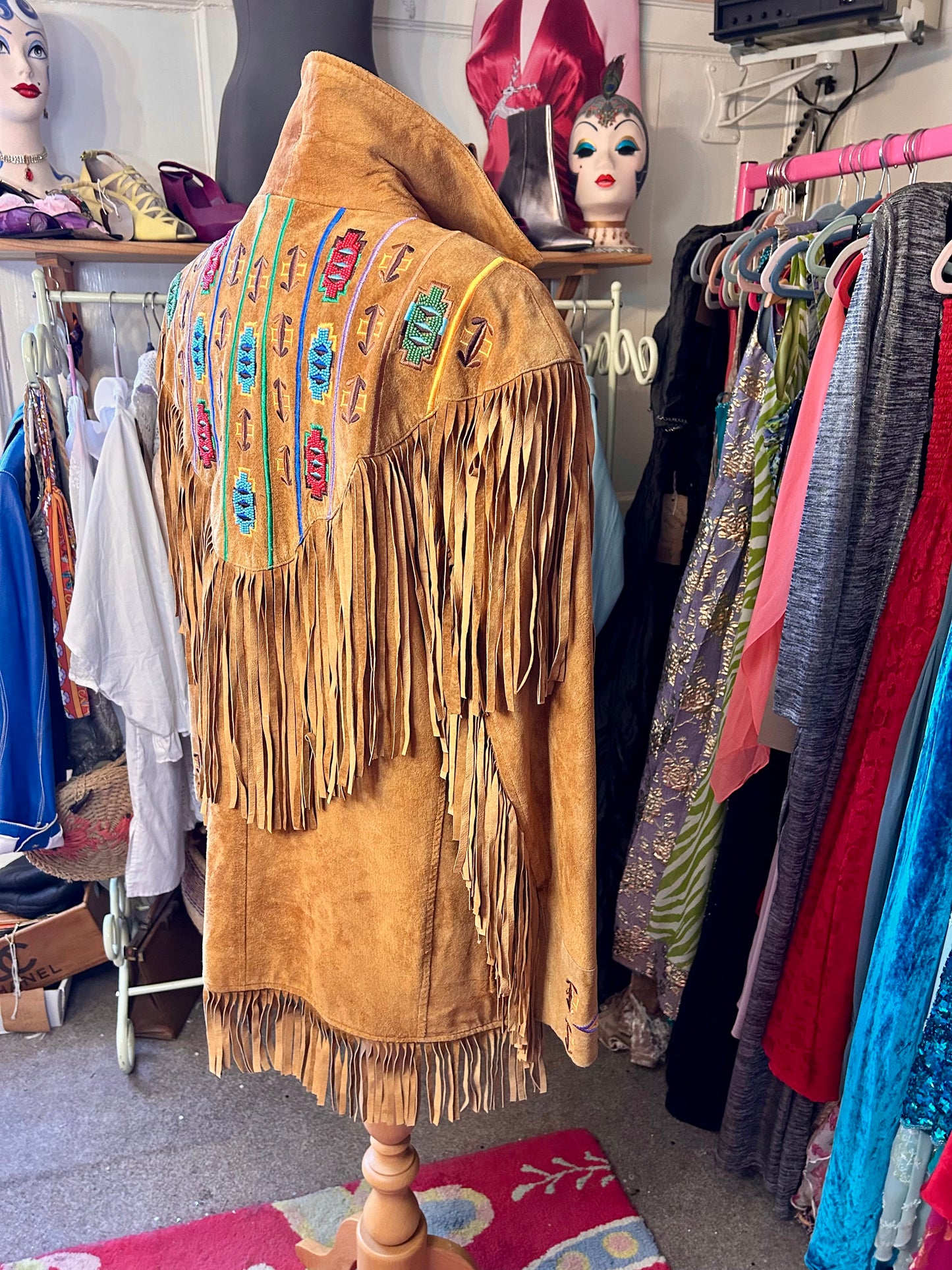Suede tassel jacket