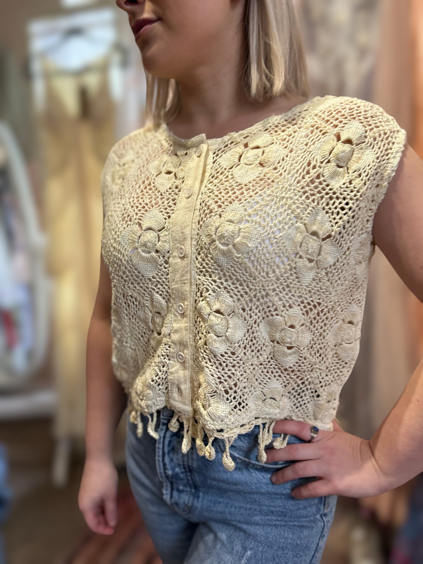 Cotton detailed top