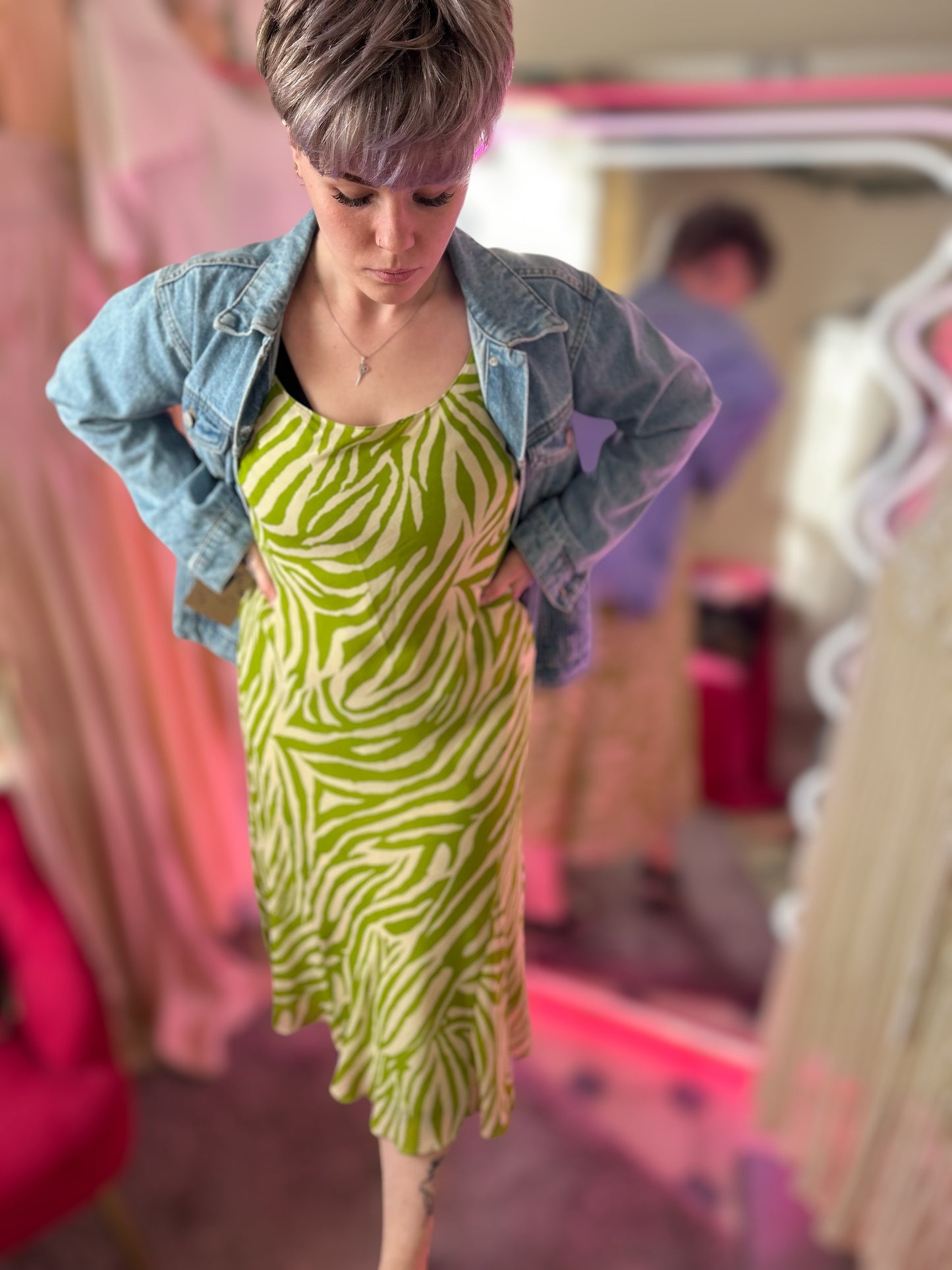 Zebra print dress