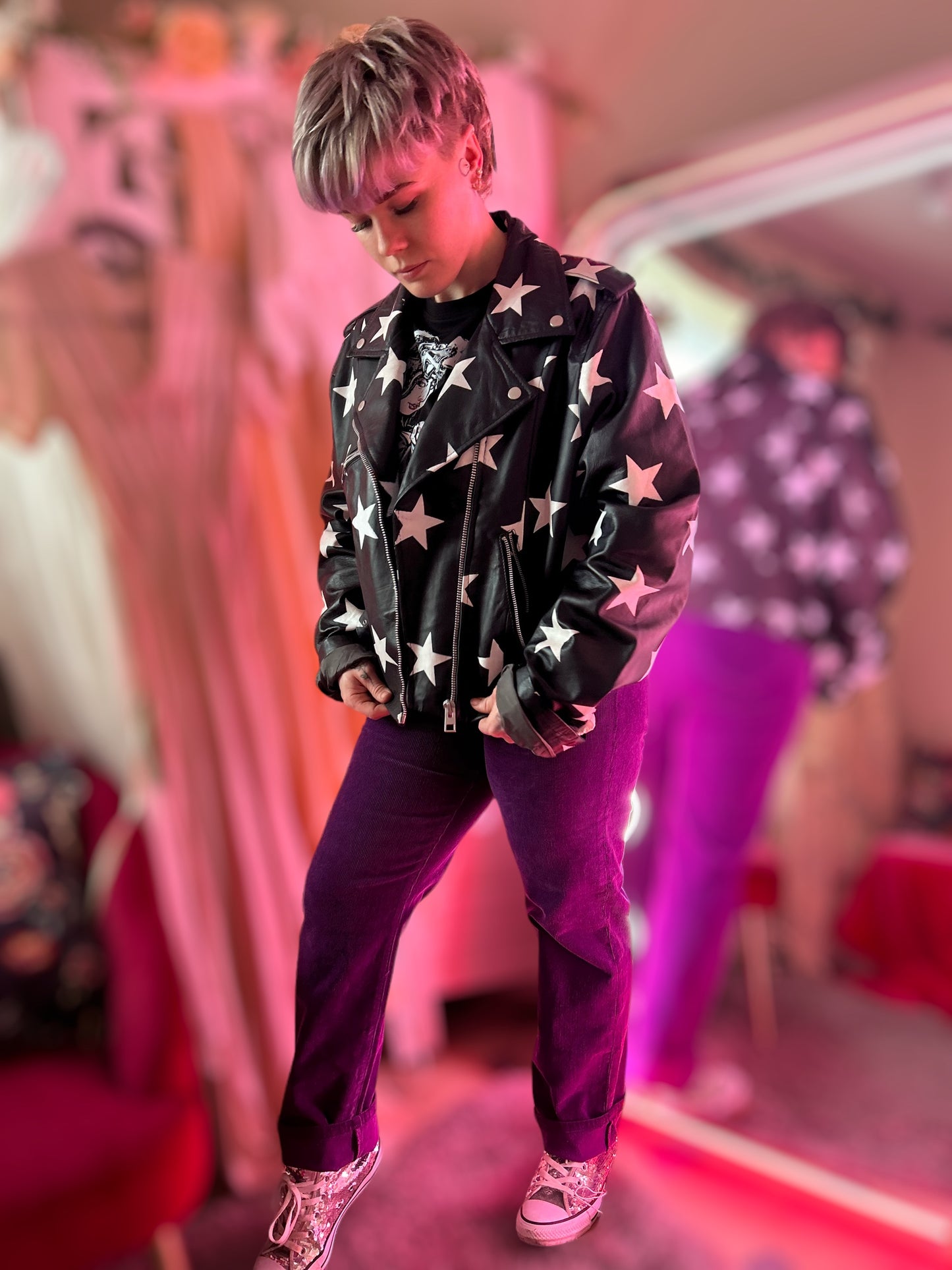 Barney’s biker jacket