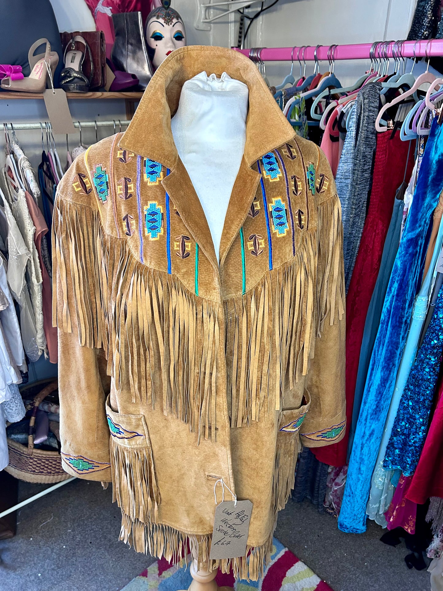 Suede tassel jacket