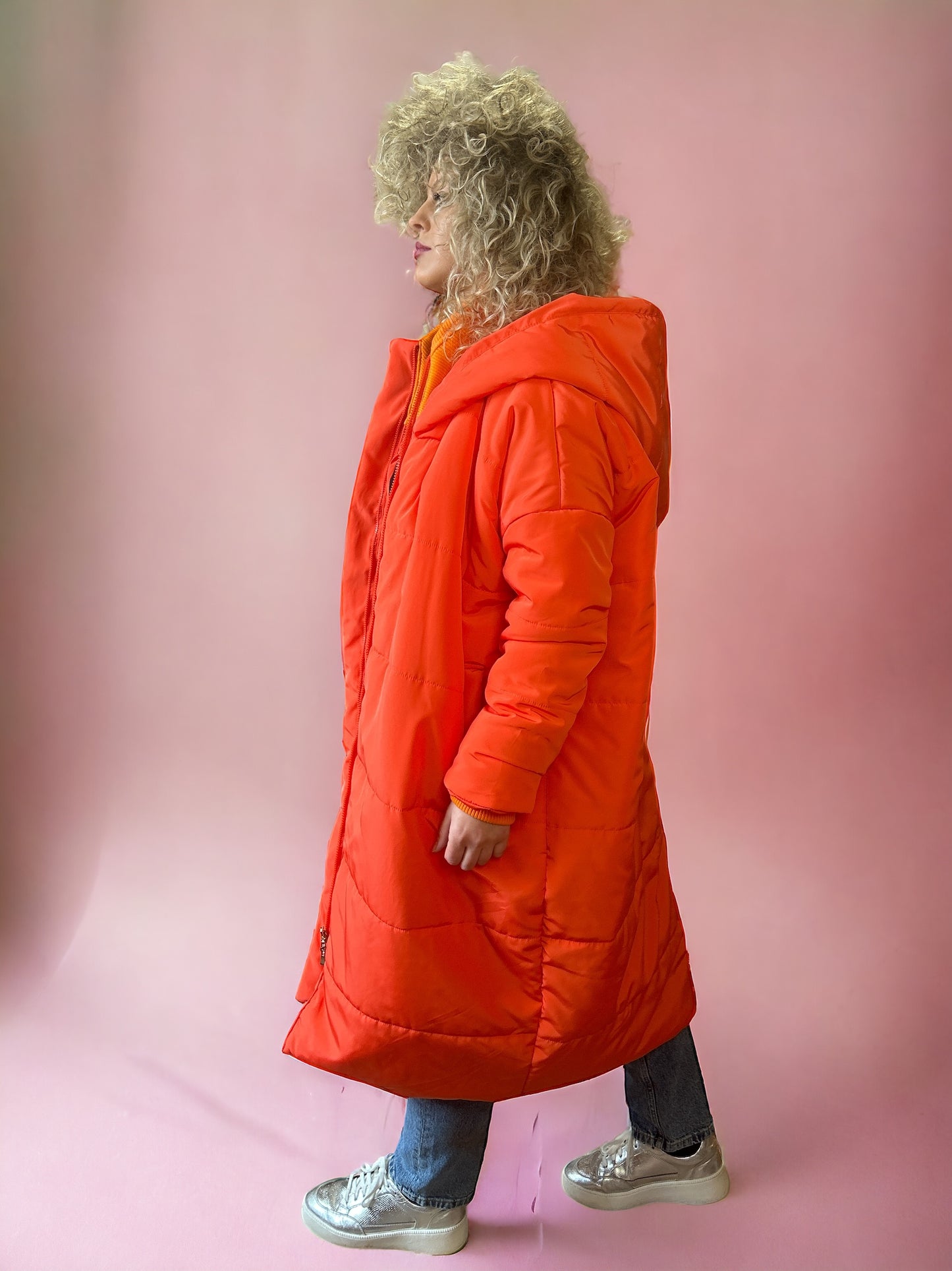 Oversized Orange Coat