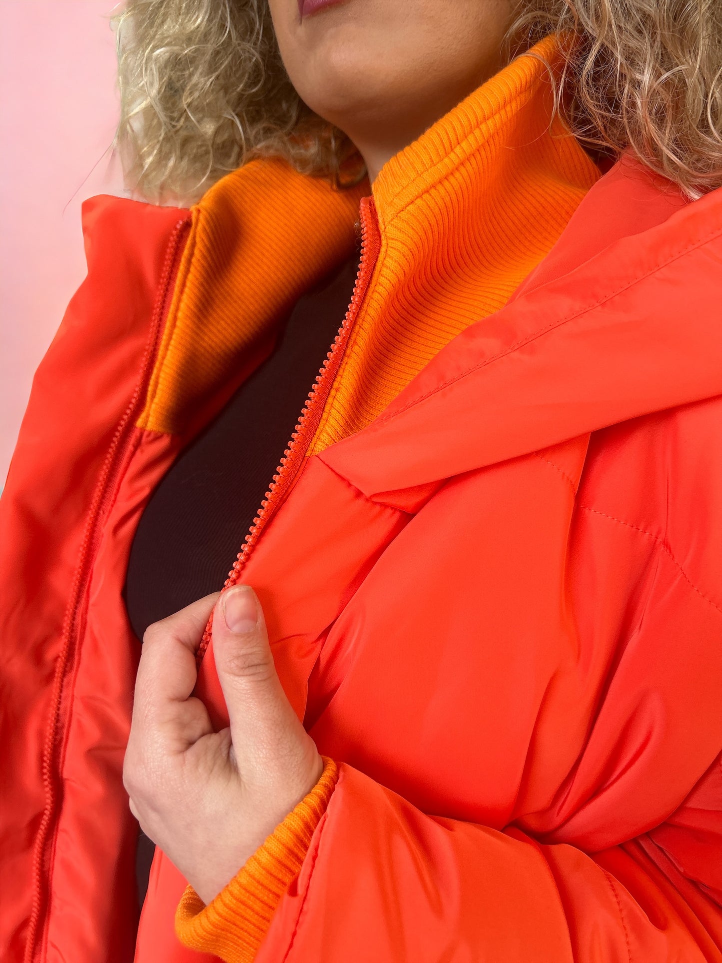 Oversized Orange Coat