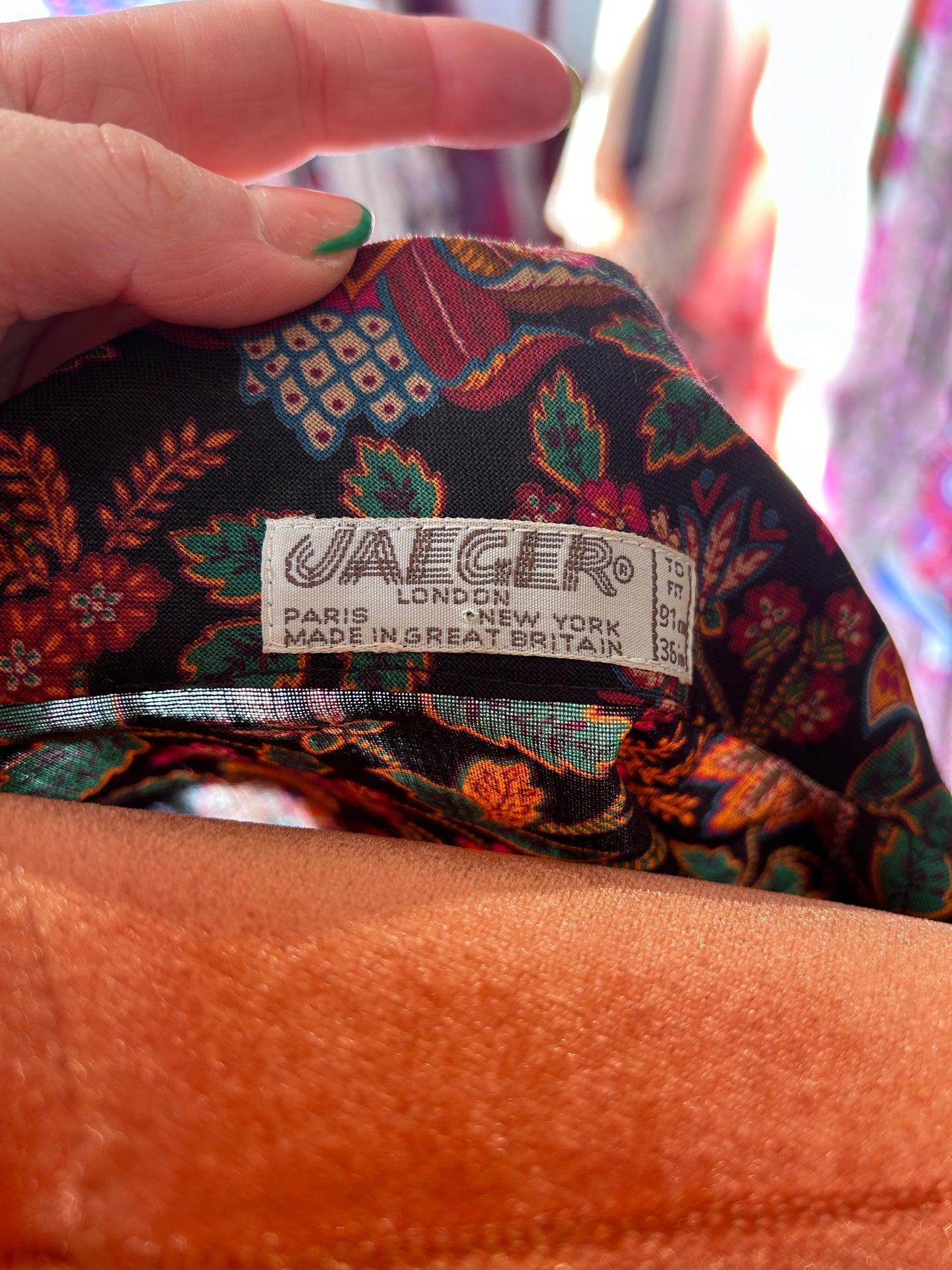 Jaeger vintage peplum blouse