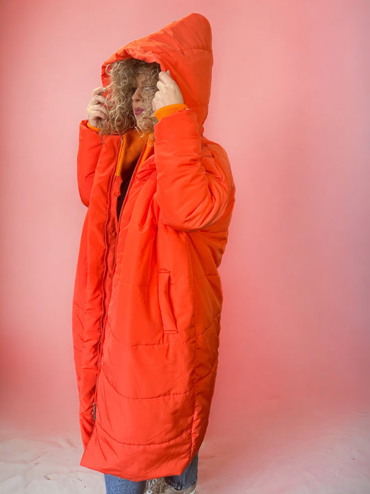 Oversized Orange Coat