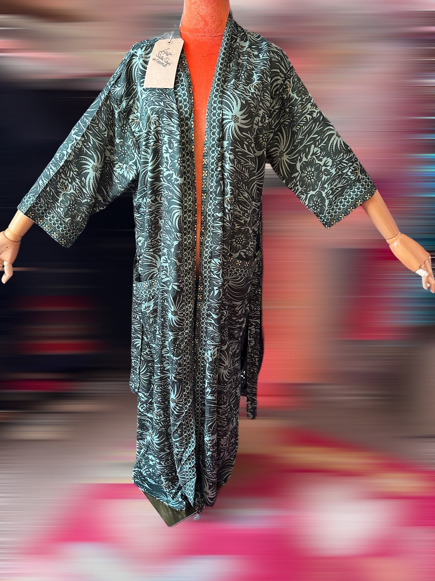 Silk sari kimono