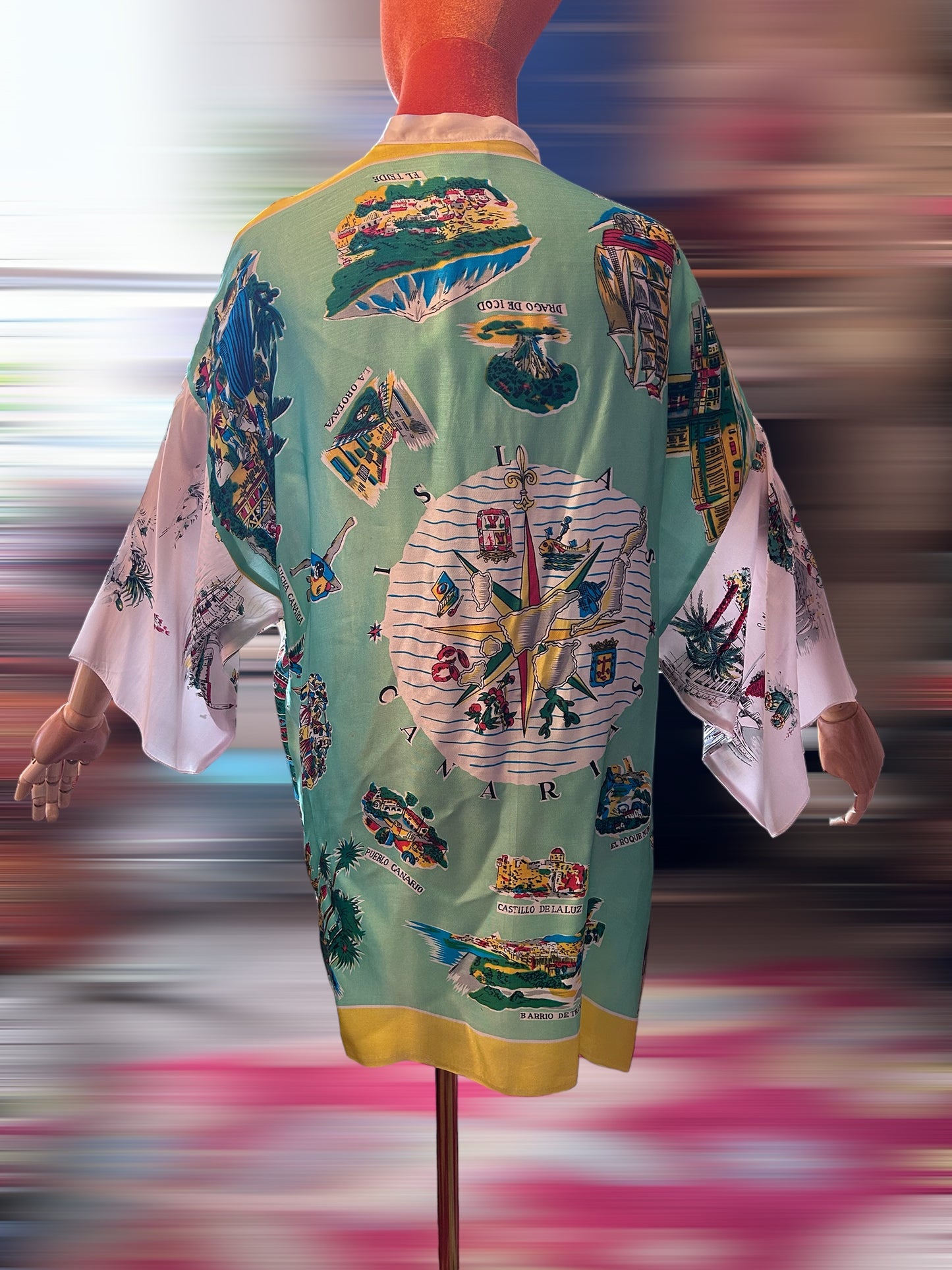 Vintage scarf kimono