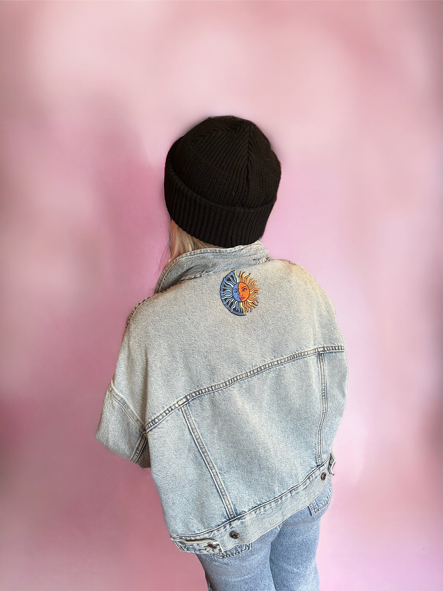 Patchwork denim jacket