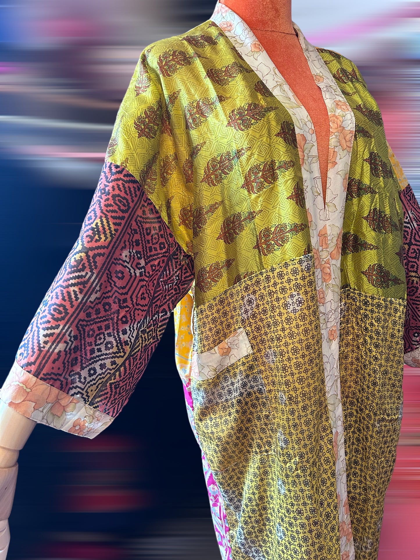 Silk Sari kimono