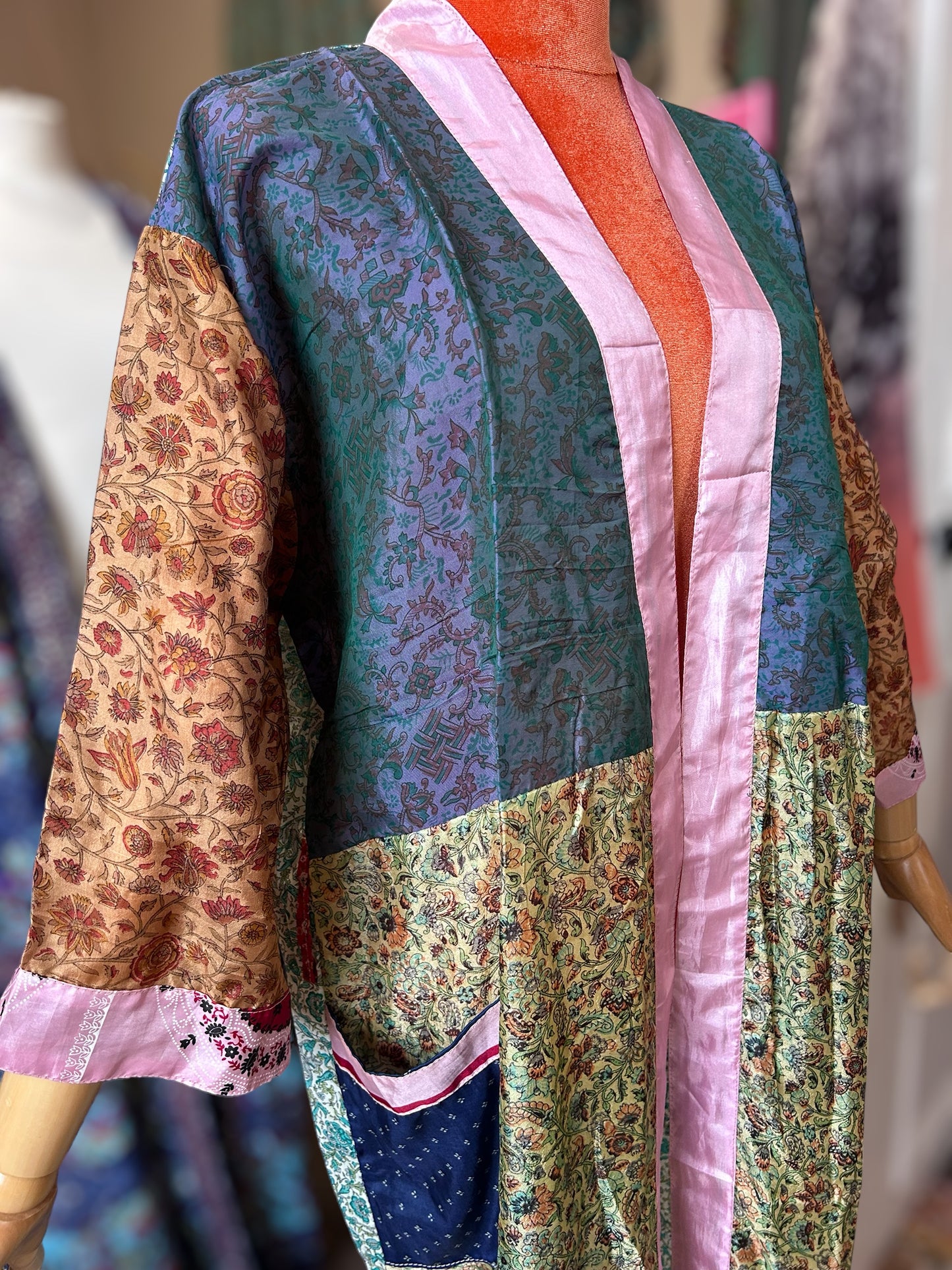 Silk sari kimono