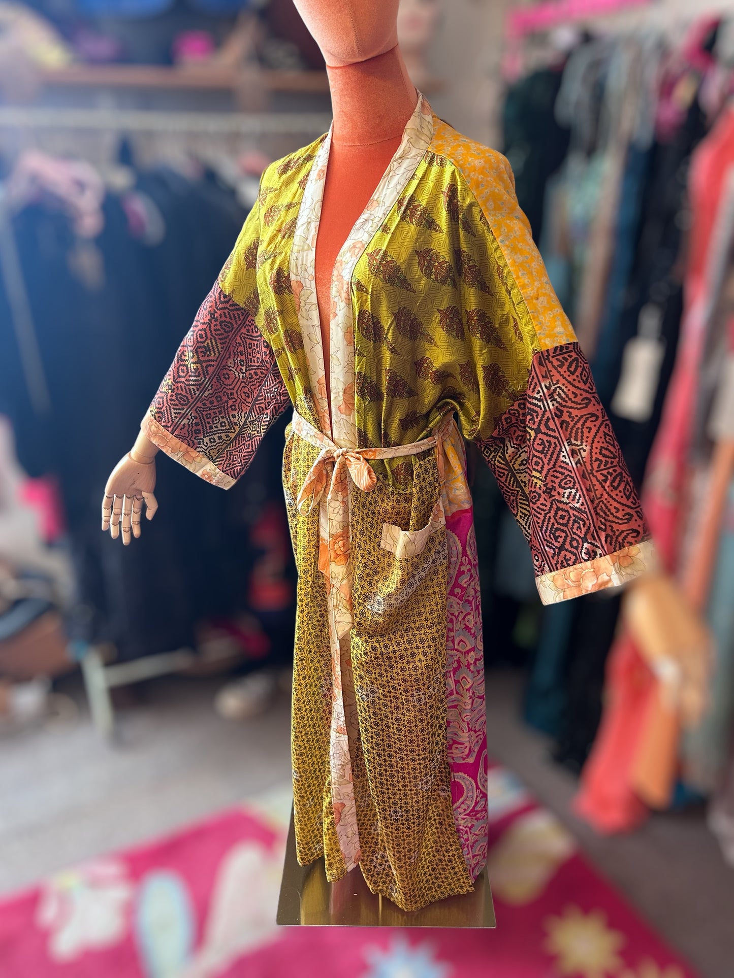 Silk Sari kimono