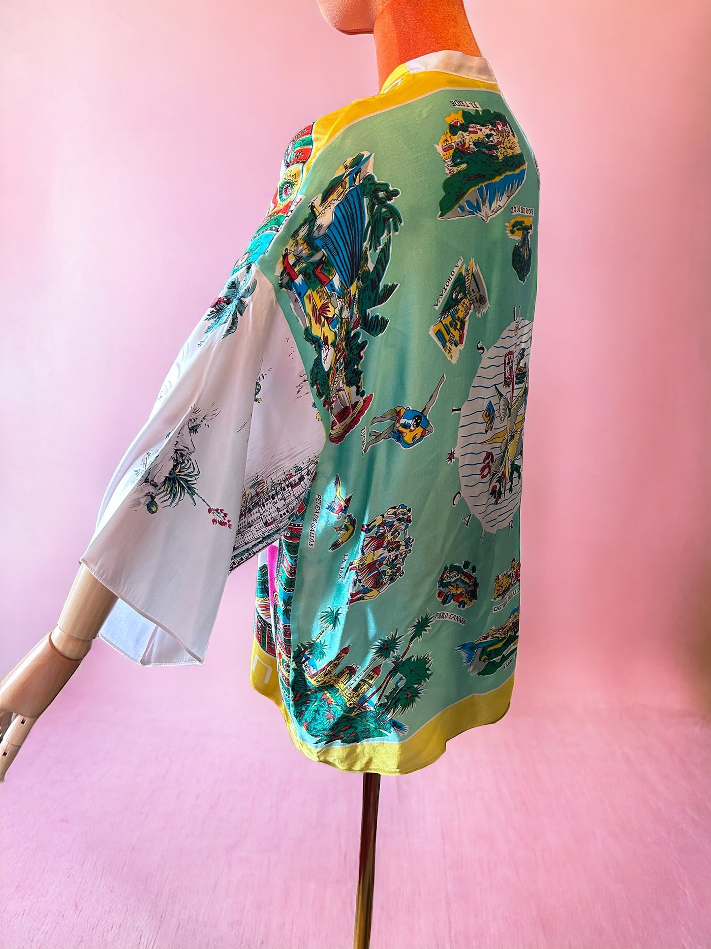 Vintage scarf kimono