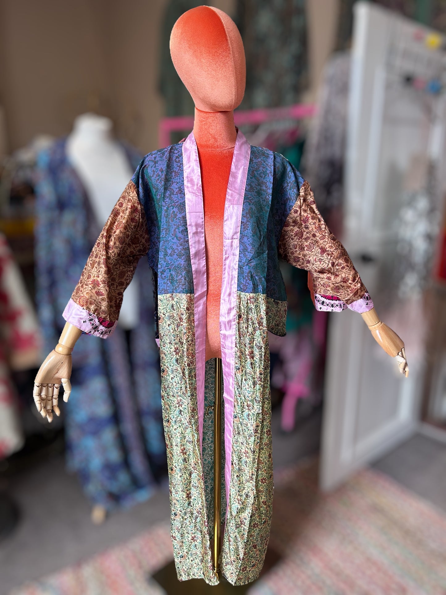 Silk sari kimono